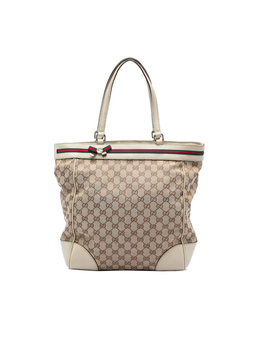 Gucci Gg Canvas Web Mayfair Tote Pre- #292669G50B